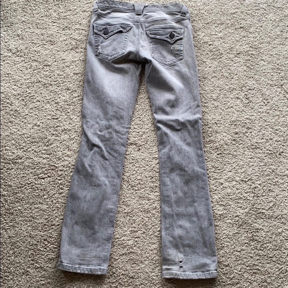 😍 Roxy Jeans- Gray Skinny Jeans: Size 3 Juniors - Picture 4 of 5